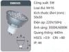 BÓNG ĐÈN GHIM LED DUHAL 5W DBB505 / KBB505