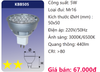 BÓNG ĐÈN GHIM LED DUHAL 5W DBB505 / KBB505