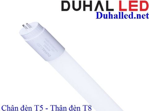  BÓNG TUÝP LED 1,2M (1M2) 18W DUHAL SHN503 - THÂN ĐÈN T8 - CHÂN ĐÈN T5 