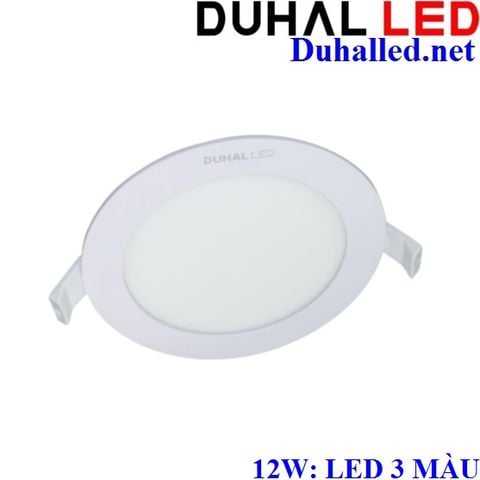  ĐÈN ÂM TRẦN LED 12W BA MÀU DUHAL KDGT5129 ( LED 3 CHẾ ĐỘ SÁNG) 