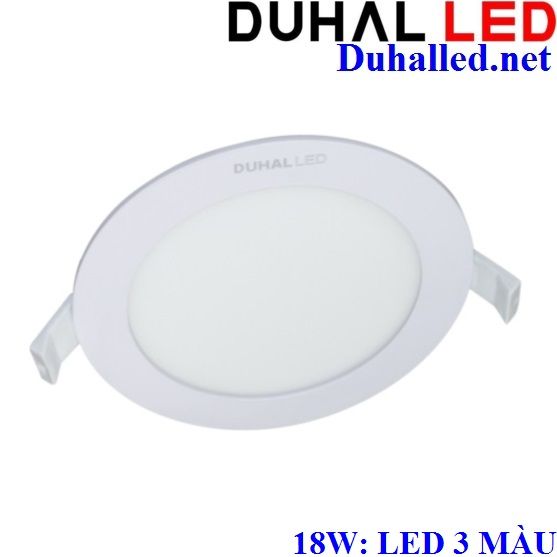 ĐÈN ÂM TRẦN LED 18W BA MÀU DUHAL KDGT5189 ( LED 3 CHẾ ĐỘ SÁNG)