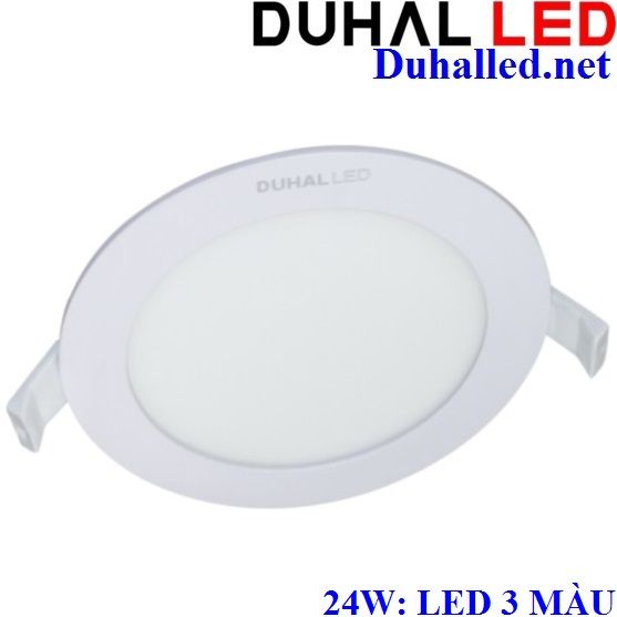 ĐÈN ÂM TRẦN LED 24W BA MÀU DUHAL KDGT5249 ( LED 3 CHẾ ĐỘ SÁNG)