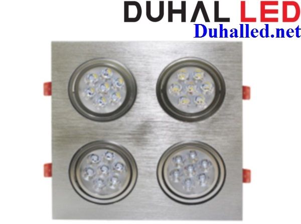 ĐÈN ÂM TRẦN MẶT VUÔNG LED CHIẾU ĐIỂM 28W (4 BÓNG x 7W) DUHAL SDFC208