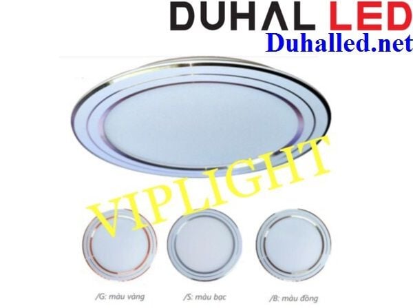 ĐÈN ÂM TRẦN SIÊU MỎNG VIỀN MÀU LED 12W DUHAL KDGT6121 (LỖ KHOÉT 135)