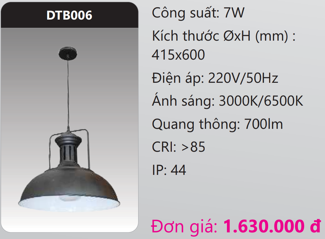 ĐÈN CHAO TREO THẢ TRANG TRÍ DUHAL DTB006