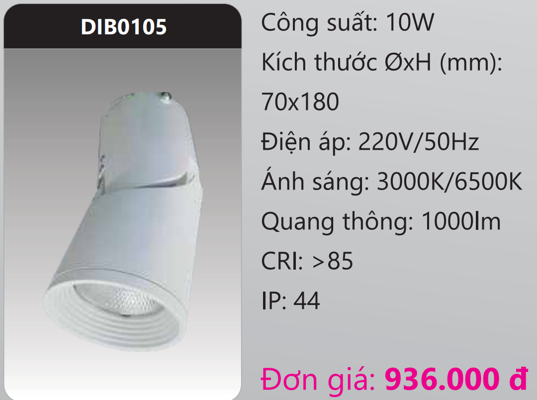 ĐÈN GẮN NỔI CHIẾU ĐIỂM TRANG TRÍ LED 10W DUHAL DIB0105