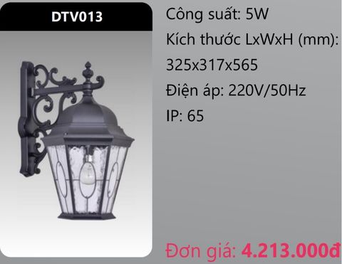  ĐÈN GẮN VÁCH TƯỜNG TRANG TRÍ DUHAL DTV013 