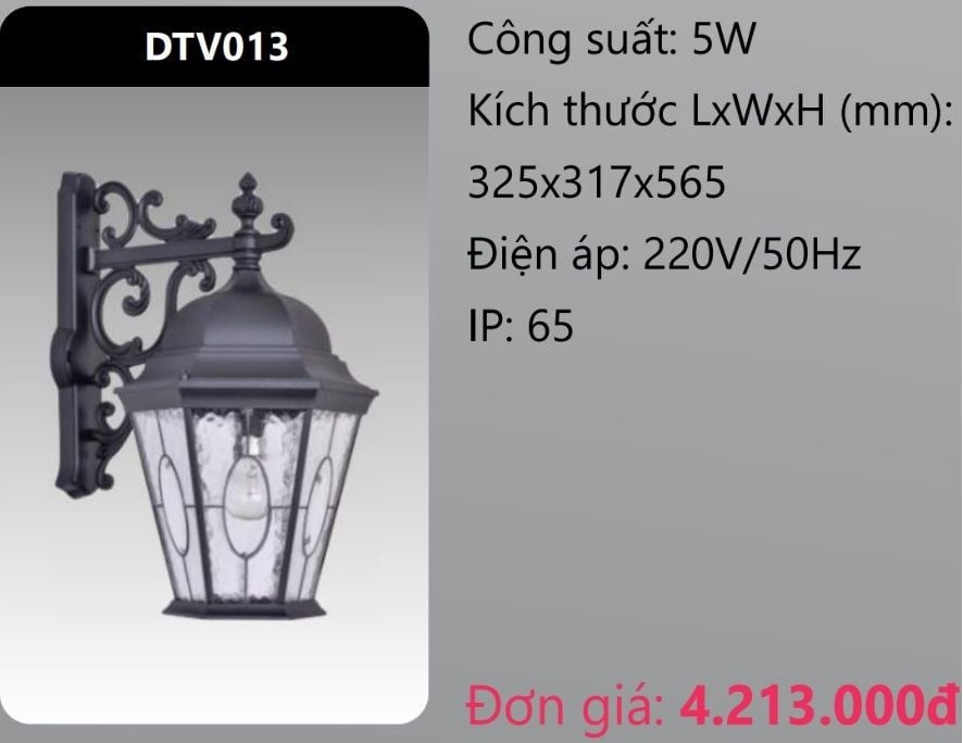 ĐÈN GẮN VÁCH TƯỜNG TRANG TRÍ DUHAL DTV013