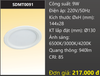 ĐÈN LED ÂM TRẦN 3 MÀU DUHAL SDMT0091 / 9W