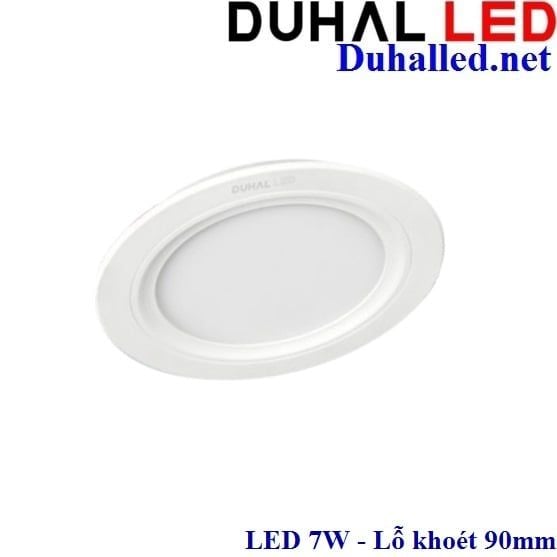 Đèn led âm trần 7W Duhal SDPT247 / KDPT247 ( Lỗ Khoét phi 90 )