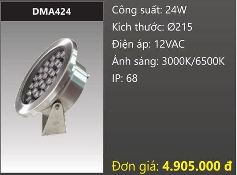  ĐÈN LED RỌI NƯỚC 24W DUHAL DMA424 