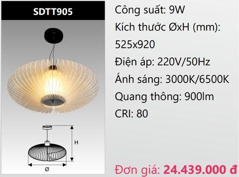  ĐÈN LED TREO THẢ TRANG TRÍ DUHAL SDTT905 