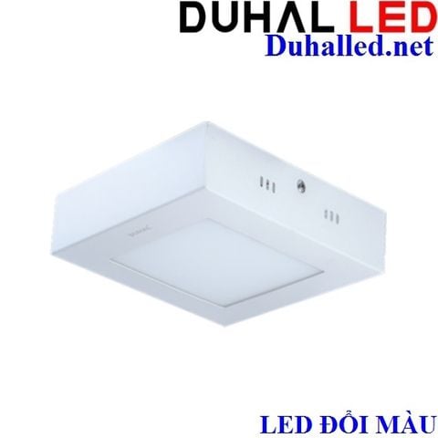  ĐÈN LED VUÔNG GẮN NỔI 9W BA MÀU DUHAL KDGB5099 (LED ĐỔI 3 CHẾ ĐỘ) 