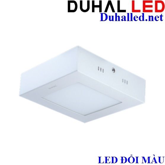 ĐÈN LED VUÔNG GẮN NỔI 9W BA MÀU DUHAL KDGB5099 (LED ĐỔI 3 CHẾ ĐỘ)