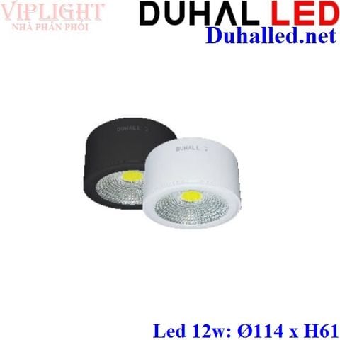  Đèn Lon Led Gắn Nổi 12w Duhal DIB412 