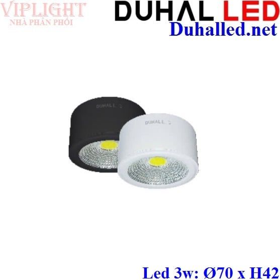 Đèn Lon Led Gắn Nổi 3w Duhal DIB403
