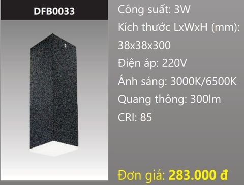  ĐÈN LON LED GẮN NỔI VUÔNG TÁN QUANG 3W DUHAL DFB0033 