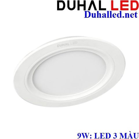  ĐÈN PANEL ÂM TRẦN LED 9W ĐỔI MÀU DUHAL KDPT2099 ( LED BA CHẾ ĐỘ SÁNG) 