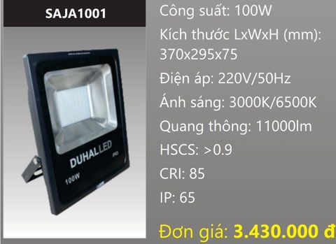  ĐÈN PHA LED 100W DUHAL SAJA1001 