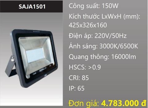  ĐÈN PHA LED 150W DUHAL SAJA1501 