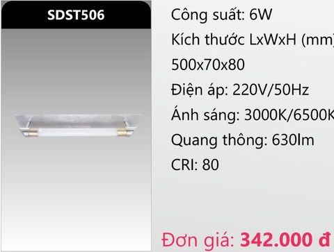  ĐÈN RỌI TRANH - SOI GƯƠNG LED 6W DUHAL SDST506 