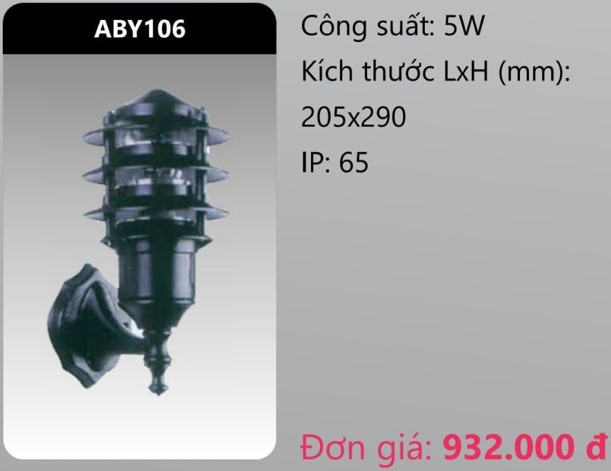 ĐÈN VÁCH TƯỜNG TRANG TRÍ DUHAL 5W ABY106