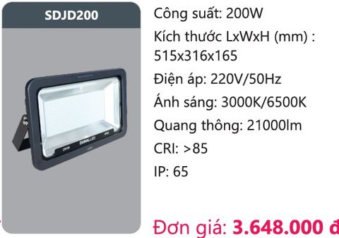  PHA LED 200W DUHAL SDJD200 