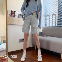 QSJ005 - QUẦN SHORT JEAN NỮ  WASH RÁCH