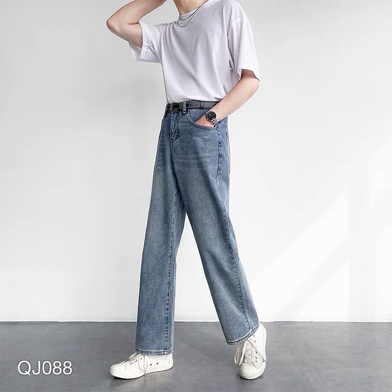 QUẦN JEAN BAGGY NAM WASH XANH BẠC  - QJ088-77