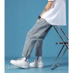 QJ067 - KBT.63 QUẦN JEAN BAGGY NAM RÁCH GỐI