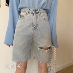 QSJ005 - QUẦN SHORT JEAN NỮ  WASH RÁCH