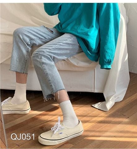 QJ051 - QUẦN JEAN BAGGY NỮ WASH RÁCH