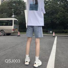 QSJ003 - QUẦN SHORT JEAN NỮ XANH BẠC