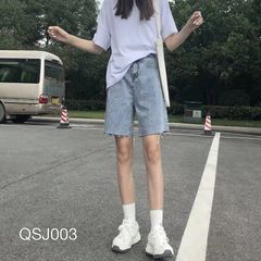 QSJ003 - QUẦN SHORT JEAN NỮ XANH BẠC