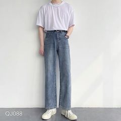 QUẦN JEAN BAGGY NAM WASH XANH BẠC  - QJ088-77