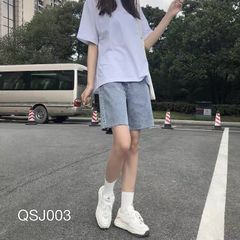 QSJ003 - QUẦN SHORT JEAN NỮ XANH BẠC