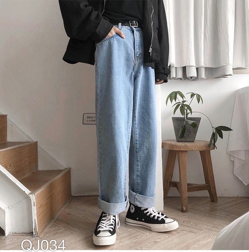 QJ034 - QUẦN JEAN BAGGY NAM BASIC