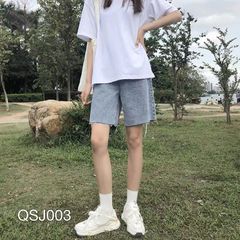 QSJ003 - QUẦN SHORT JEAN NỮ XANH BẠC