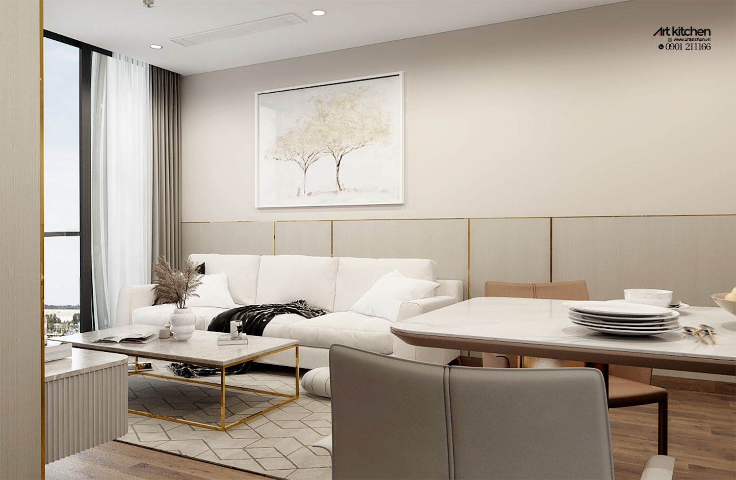 NỘI THẤT CĂN HỘ ECOGREEN SÀI GÒN