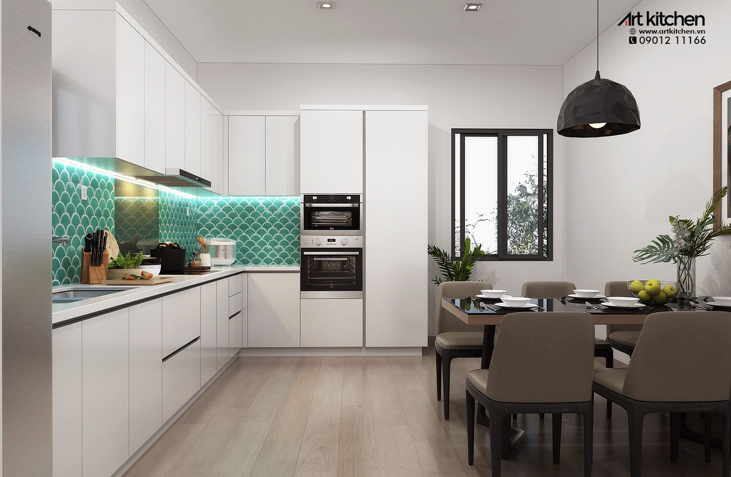 TỦ BẾP ĐẸP-D07