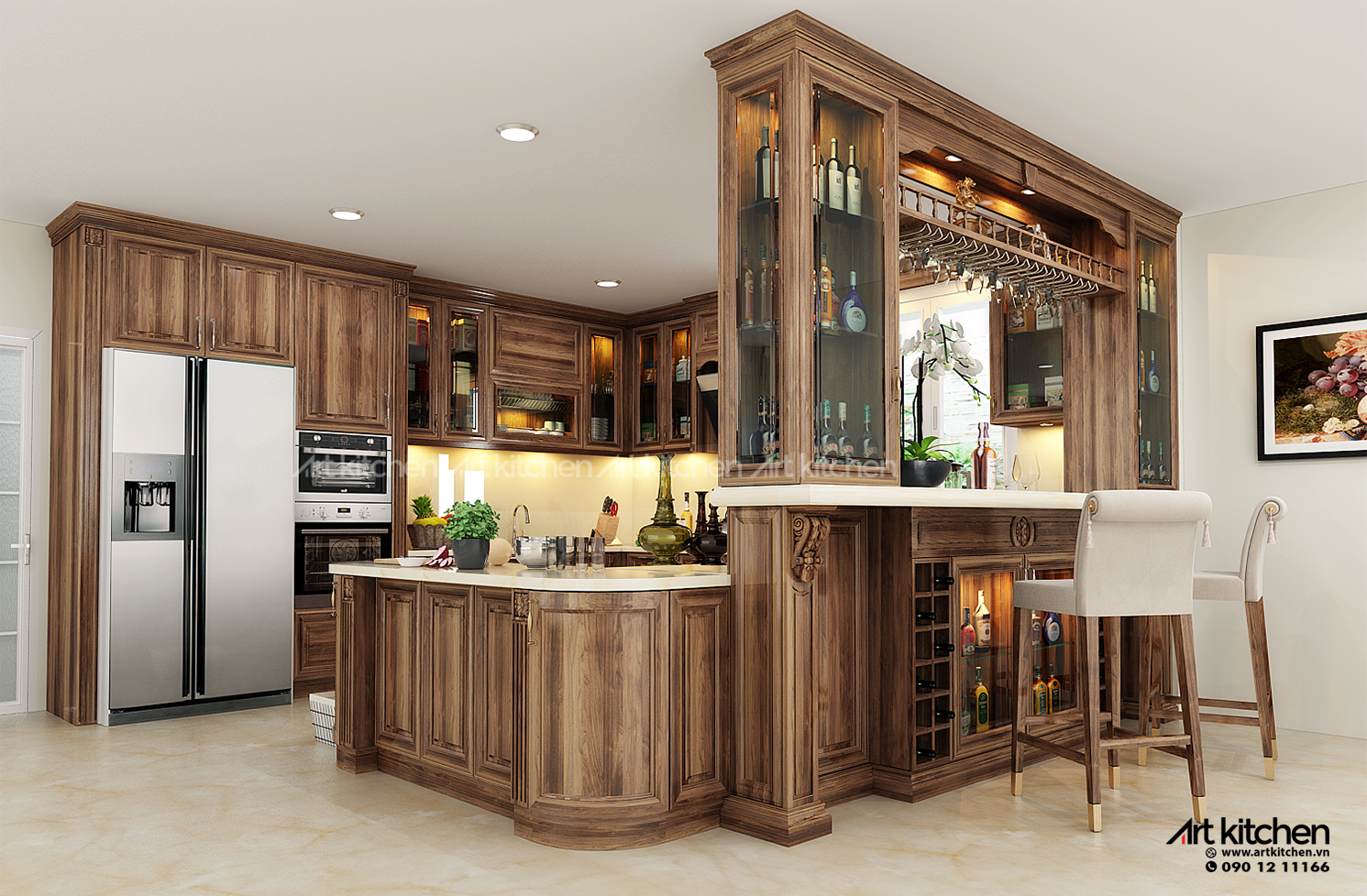 Nội, ngoại thất: tủ bếp gỗ tự nhiên sang trọng tại tủ bếp Artkitchen Tu-bep-go-oc-cho-2_bfabc23f00a14ad6ad4659bb20e63cbc_master