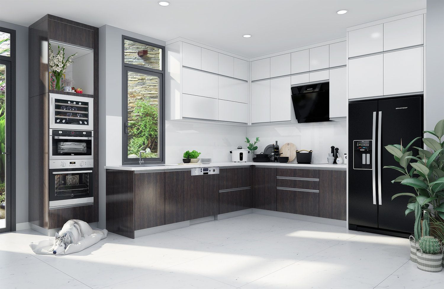 TỦ BẾP HIỆN ĐẠI-H01