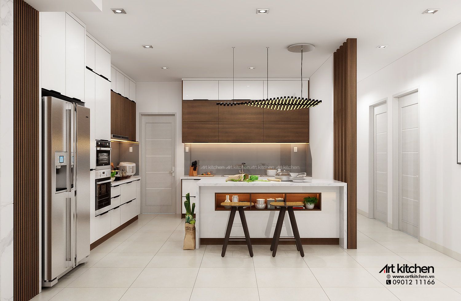 TỦ BẾP HIỆN ĐẠI-H14