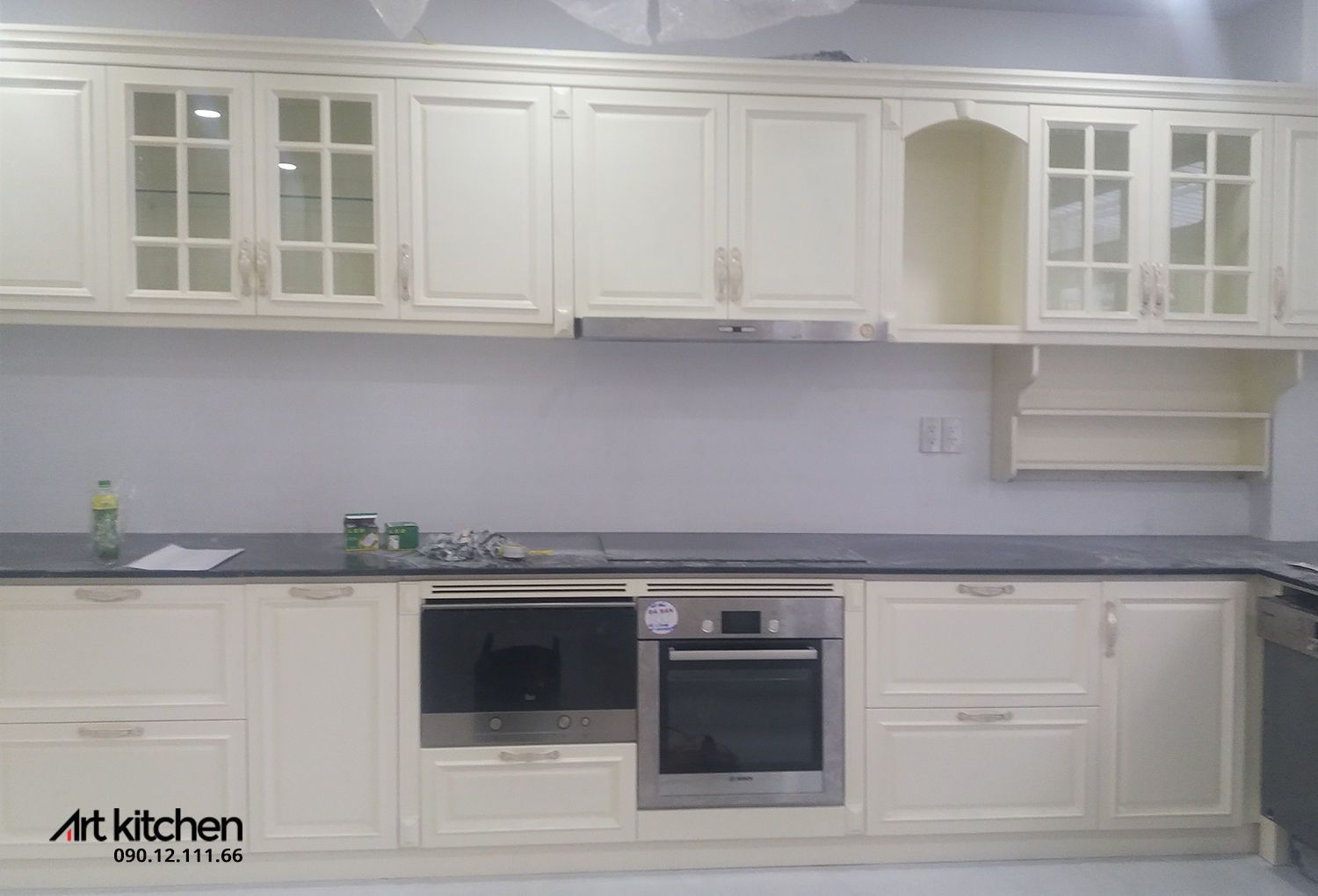 TỦ BẾP Gá» Sá»I MỸ - S02 (White Oak)