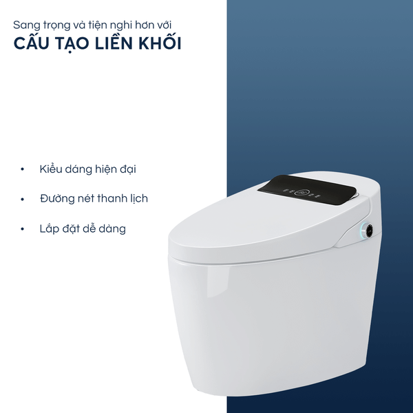 Bồn cầu thông minh điện tử cảm ứng Draco T1330