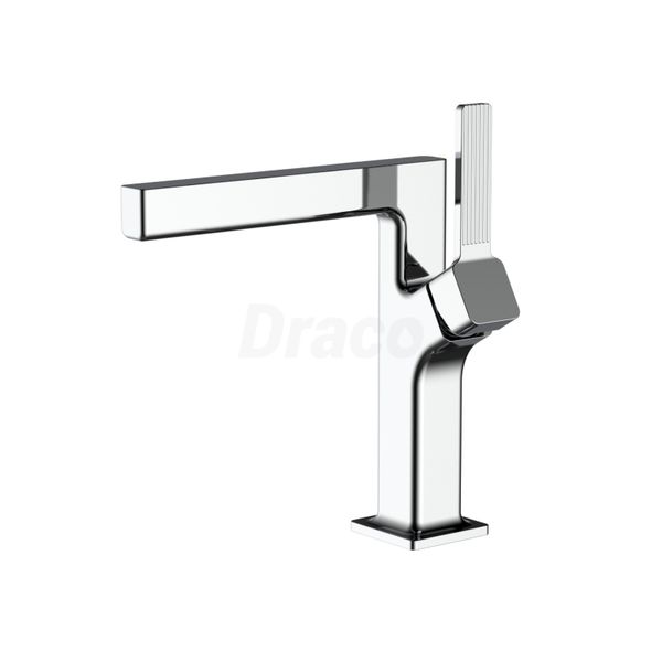 Vòi Lavabo Nóng Lạnh Draco F2163C Đồng Thau Mạ Crom - Thiết Kế Tay Sọc