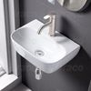 Lavabo Treo Không Ốp Chân Sứ Trắng Ceramic Cao Cấp Draco T2240S