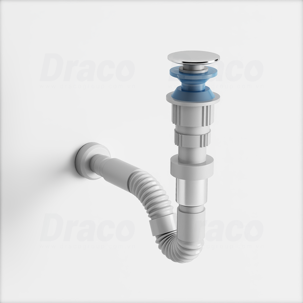 Bộ Xả Lavabo Nhựa Chống Hôi Trắng Draco ATXN2N