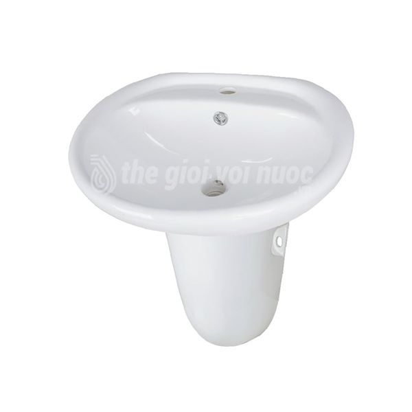 Bồn lavabo rửa mặt treo tường sứ trắng Draco T2231S