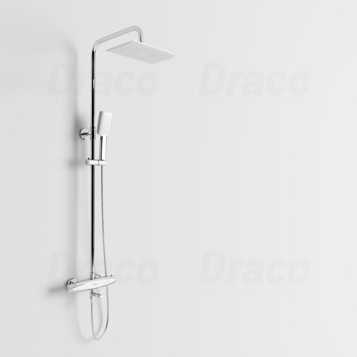 Sen Tắm Nóng Lạnh Đồng Thau Mạ Crom Draco F0127C